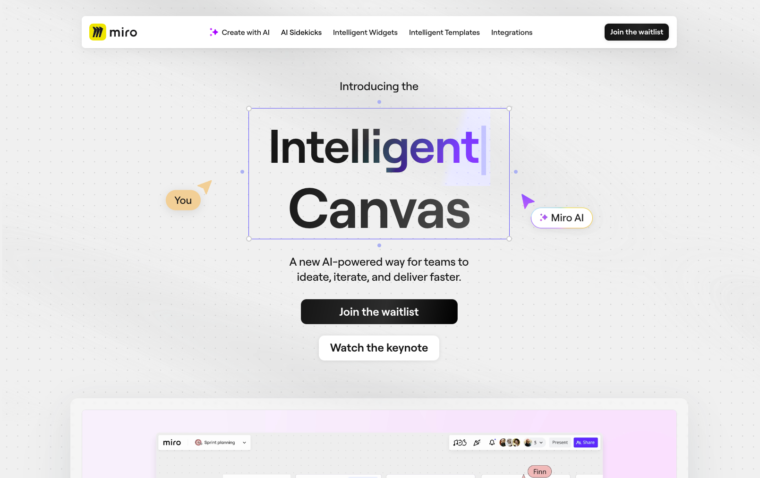 Miro Intelligent Canvas